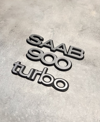 Emblem set Saab 900 turbo