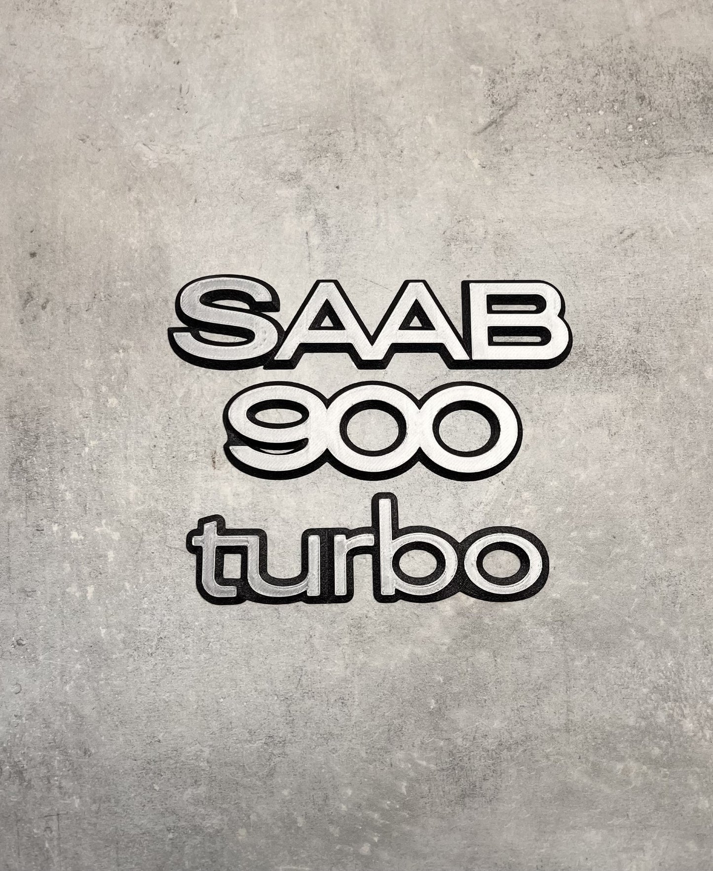 Emblem set Saab 900 turbo