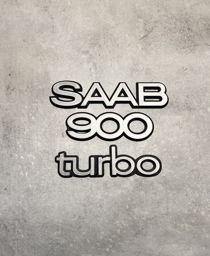 Emblem set Saab 900 turbo