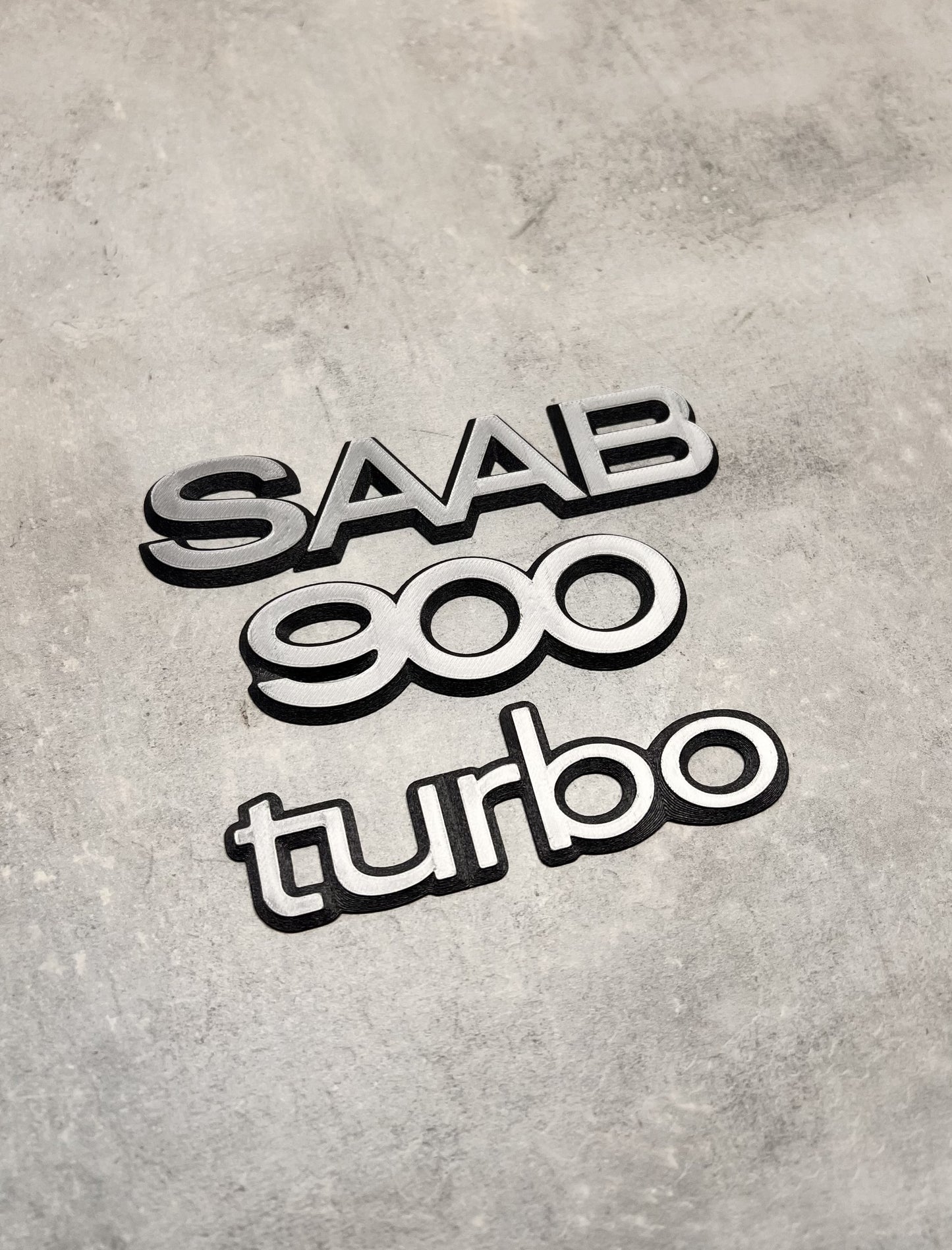 Emblem set Saab 900 turbo