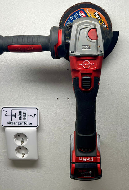 Väggfäste för vinkelslip